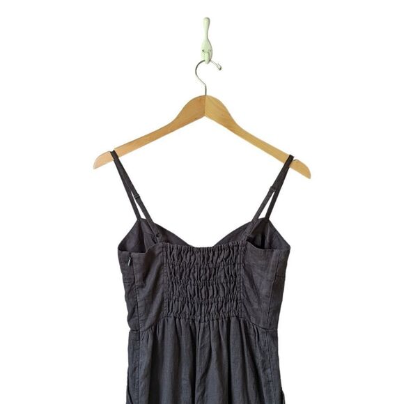 Madewell NWT Linen Wide-Leg Sleeveless Summer Jumpsuit sz 0 - Picture 10 of 16